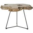 thumbnail image 2 of SAFAVIEH Babylon Mission Rustic Tree Top Coffee Table, Natural/Black, 2 of 4