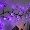 thumbnail image 6 of LHWEN Halloween LED Lights Vine Twig Decor Garland Bat Lights Timer 8 Modes Battery Operated Wall Decoration Flexible Branches Indoor Outdoor Use Realistic Atmosphere No Heat Low Power Consumption, 6 of 6
