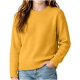 thumbnail image 5 of Vmberlty Toddler Boy Girl Sweaters Classic Solid Color Crew Neck Knit Base Layer Breathable Long Sleeve Casual Pullover Sweaters for Toddler Kids, 5 of 8