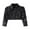 Black, variant on Binhe toddler Girl Long Sleeve Short Leather Jacket Motorcycle Jacket Casual PU Leather Coat for 2 to 8 Years Soft Lightweight Solid Color Autumn and Winter Long Sleeved Jacket