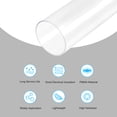 thumbnail image 3 of Uxcell 115mm ID x 120mm OD x 200mm Clear Rigid Acrylic Pipe Round Tube, 3 of 6
