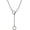 Gradient, variant on Slip Chain Necklace, Cuban Adjustable Y Necklace with O Ring Titanium Steel Chokers for Women Men Punk Gothic Jewelry Black 31.5 Inches