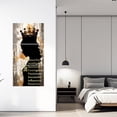 thumbnail image 5 of ZHONGYUTONG African American Wall Art 3 Piece Black Women Pictures Gold Crown Paintings Motivational Queen Canvas Print for Living Room Office Framed (24.00" x 36.00" x 3PCS), 5 of 6