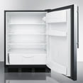 thumbnail image 3 of ADA compliant all-refrigerator for built-in general purpose use, auto defrost w/stainless steel wrapped door, thin handle, and black cabinet, 3 of 4