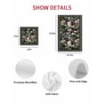 thumbnail image 7 of Black Spring Floral Kitchen Dish Towels for Drying Dishes Set of 4, Elegant Pastoral Flowers Birds Watercolor Waffle Weave Microfiber Hand Tea Bathroom Towels Quick Dry & Absorbent Towel 12x12, 7 of 7