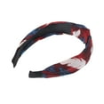 thumbnail image 5 of Unique Bargains 1 Pc Fashion Feather Pattern Headbands for Women Wine Red, 5 of 6
