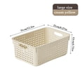 thumbnail image 3 of Clear Plastic Storage Basket with Handles for Kitchen Organization and Home Decluttering, 3 of 4