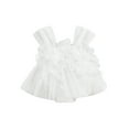 thumbnail image 1 of SUNSIOM Robe d'Été Sans Manches pour Filles, Décor Fleur 3D, Patchwork en Tulle, Robe de Princesse, 1 of 9