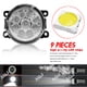 thumbnail image 2 of Par de Luces Antiniebla Redondas LED para Honda Civic Si 2013 2014 2015, 55W 3500K Amber Lámparas Amarillas Todoterreno Parachoques Delantero Negro Luces Antiniebla LED, 2 of 11