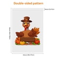 thumbnail image 3 of Thanksgiving Outdoor Garden Flags - Turkey Cute Durable Porch Flags - Double Side Happy Thanskgiving Thanksgiving Day Garden Flag - Deco for Patio Home Front Door Porch Balcony, 3 of 6