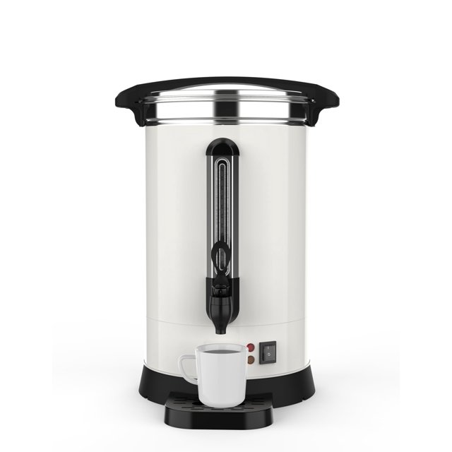 Garvee Urna de Café Comercial de Acero Inoxidable de 100 Tazas, 18 L/4,8 Gal