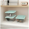 thumbnail image 5 of Sterilite 6 Qt Storage Boxes, Clear Plastic Containers with Snap Lids, Set of 10, Mint, 5 of 7