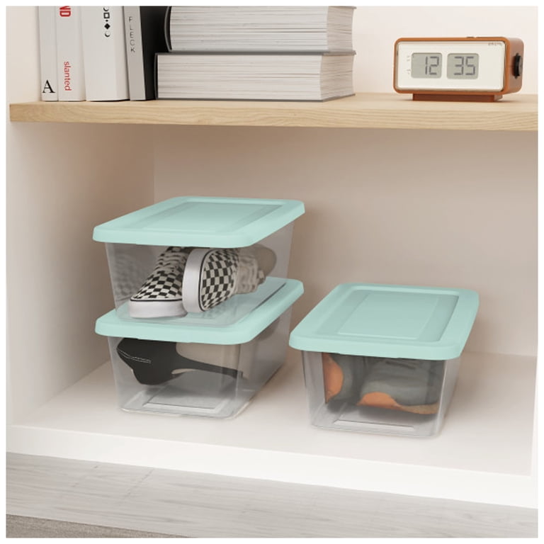 スリットNo6 Sterilite, Storage Container, 6 Qt, Clear Snap Lid Set of 30