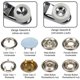 thumbnail image 3 of Botones a presión, juego de botones a presión con alicates 200 juegos de botones a presión de metal, 10 colores Accesorios de costura Botones Botones para coser Herramientas Broches para manualidades, 3 of 7