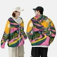 thumbnail image 4 of Lsque Retro Futuristic Landscape UPF 50+ Lightweight Sun Protection Men's Women's Long Sleeve Shirt, Hoodie Performance -X-Large, 4 of 9