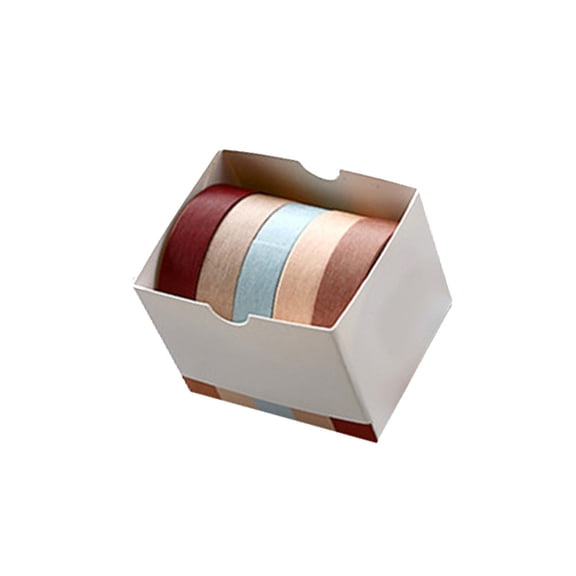 Assorted Color Washi Tape for Decoration 5 Rolls Easy to Use and Store