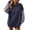 Navy, variant on CAIXIA Oversized Sweaters For Women Plaid Patchwork Color Block Crewneck Long Sleeve Pullover Tops Soft Basic Clothes Casual Shirts Work Outfits Fall Winter Clothes,Navy