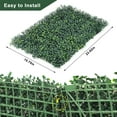 thumbnail image 3 of Grass Wall Panel, 24"x16" Artificial Boxwood Panel Faux Grass Decor, 12 Pack, 3 of 8