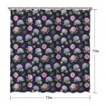 thumbnail image 5 of Pioneer Flower Floral Print Pattern Shower Curtain 72"x72", Bathroom Decorative Shower Curtain Set with 12 Hooks, Waterproof Washable, 5 of 6
