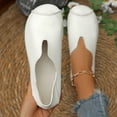 thumbnail image 4 of Vibrex Women's Round Toed Flats Comfortable Wide Width Fashion Casual Solid Color Flat Shoes Business Casual Shoes Women, 4 of 9
