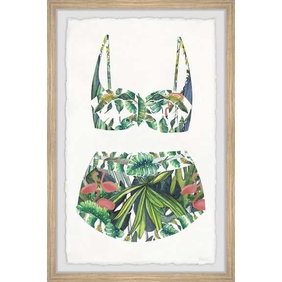 Parvez Taj Tropical Forest Swimsuit Framed Wall Art