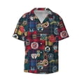 thumbnail image 5 of Picia Adventure Camping Badge Men's Linen Shirts Short Sleeve Cuban Beach Shirts Casual Shirts Button Down Shirt for Men Beach Summer Wedding Shirt-XX-Large, 5 of 7