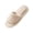 Khaki, variant on Open Toe Fur Slippers, Women's Fluffy Faux Fur Open Toe Slippers Cozy Fleece Plush Slide Sandals, Warm Winter Comfort Cushion Indoor Sliders, Lightweight Non Slip House Mules Shoes, Pink 5.5