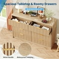 thumbnail image 4 of 8 Drawer Dresser for Bedroom,Modern Dresser with 8 Drawers,Wide Chest of Drawers with Golden Handles,Storage Cabinet with Anti-Tip Straps for Bedroom, Living Room, Closet, 4 of 7