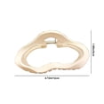 thumbnail image 4 of Xihbxyly Pinza Grande para El Pelo, Elegante Diseño con Acabado Mate, Ligera y Cómoda, Ideal para Uso Diario, Fiestas y Eventos. Accesorio de Moda para Mujer. Disponible En Blanco, Caqui, Marrón y Ca, 4 of 7