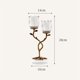 thumbnail image 2 of Candelabro de cristal de latón for el hogar, decoración de vestíbulo, soporte for velas de aromaterapia, 2 of 7