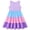 Pink Purple Blue, variant on Toddler Girls Dresses Sleeveless Tiered Sundress Kids Cute Print Twirly Swing Summer Dress Casual Sun Dress for Little Girls 4-7T