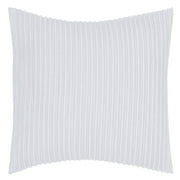 Better Trends Jullian Stripes Design 100% Cotton Euro Sham - White