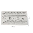 thumbnail image 3 of Fake Knitting Texture Fondant Silicone Mold for Cake Border Decorating(Gray,1Pcs) Rkxzt, 3 of 9
