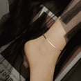 thumbnail image 3 of Tobillera Panza Víbora Plana Pulsera Pie Mujer Acero Oro 18k Xtellar dorado, 3 of 4