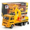 thumbnail image 2 of Qocolhg Construction Vehicles Truck Toys for Ages 5-7, Construction Trucks Die Cast Alloy Truck Head, Tractor Trailer Excavator Dump Sandbox Christmas Gifts for Kids Toddlers Boy, Plastic, 2 of 5
