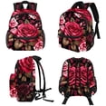thumbnail image 4 of Rose Leopard Cute Book Bag with Adjustable Shoulder Strap, Large Capacity, Printed Design - Cute Accessories Backpack, 4 of 6