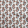 thumbnail image 1 of oneOone Polyester Lycra Brown Fabric Paisleys Craft Projects Decor Fabric Printed By The Yard 56 Inch Wide, 1 of 5