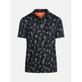 thumbnail image 5 of Birdie Bound Halloween Spooky Skeleton Print Golf Polo Shirt, Men's Sizes S-4XLT, 5 of 5