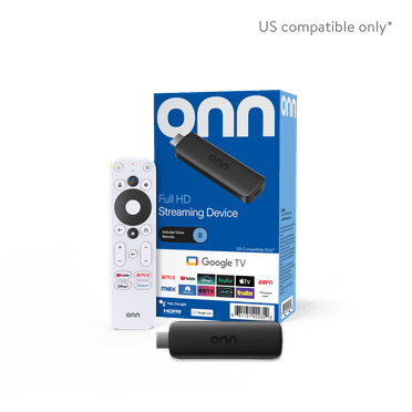 onn Full HD Streaming Device, Google TV - Fast Streaming, 8GB Storage, 1.5GB RAM, Remote with Voice Control