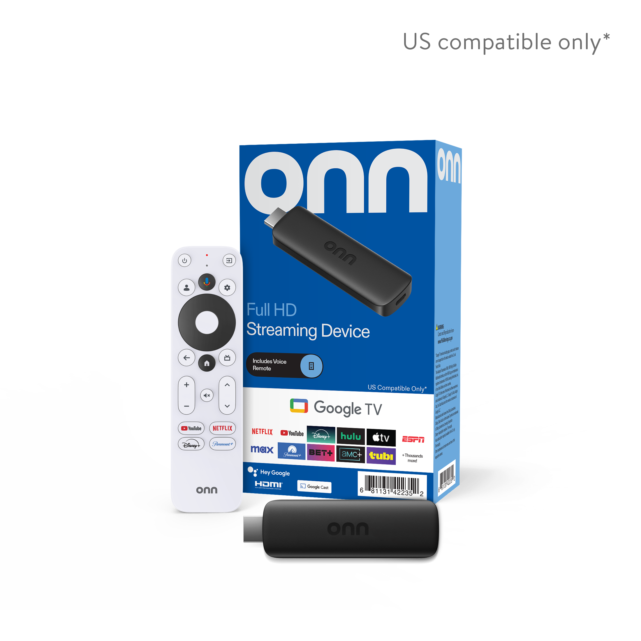onn Full HD Streaming Device with Google TV and Voice Remote photo 1
