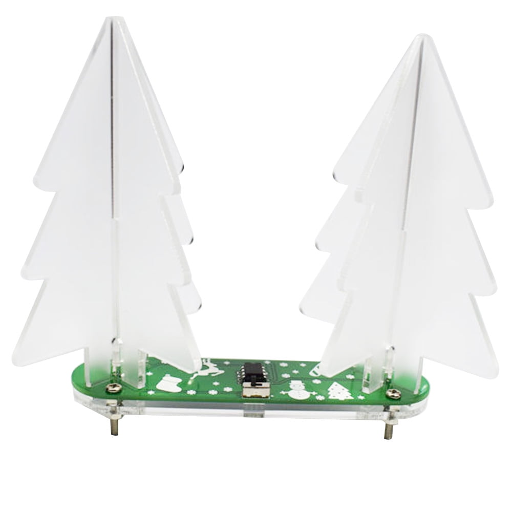 DIY Full Color Change LED Acrylic 3D Christmas Tree Electronic