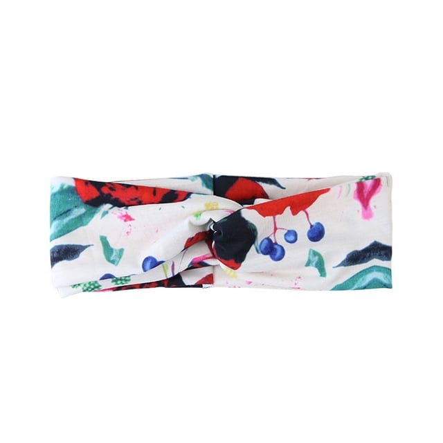 Diadema con nudo elegante con estampado de cruz europea y americana, diadema de ala ancha para mujer, accesorios para el cabello de joyería de Corea del Sur