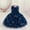 Dark Blue, variant on Toddler Baby Girls Christmas Dress Snowflake Print Wedding Party Dresses Special Occasion