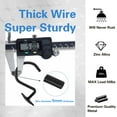 thumbnail image 4 of MKLZ Shower Curtain Hooks, Retro Metal Bathroom Rod Rings,12 Pack, Black, 4 of 7