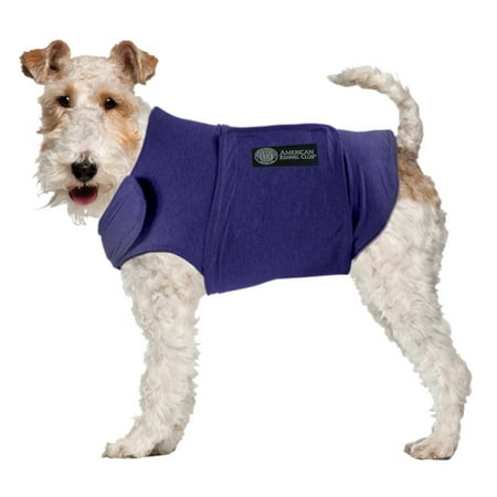 AKC Anti-Anxiety Calming Coat for Dogs, Blue, Small (16-23