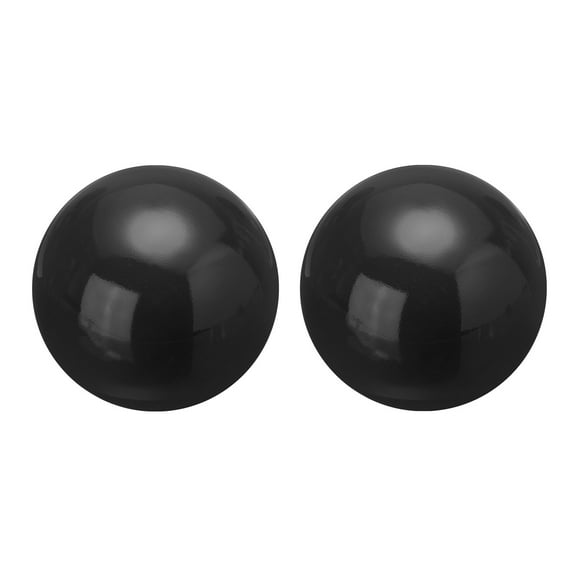 2 Pcs Gazing Ball 2.5 Inch 63mm Reflective Sphere Polished Hollow Ball Bright Black