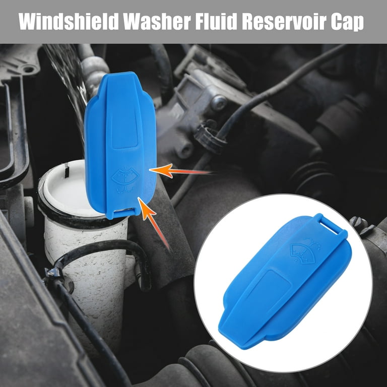 2pcs 8W0955455B Blue Windshield Wiper Washer Fluid Reservoir Tank