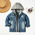 thumbnail image 4 of HCNTES Baby Boys Girls Denim Jacket Kids Toddler Button Down Jeans Jacket Top Coat Outerwear(Style7,4-5 Years), 4 of 9