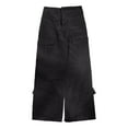thumbnail image 4 of Yuanlong Womens Pants Straight Loose Leg Long Cargo Pants With Large Pockets Fall Winter Fashion Versatile Solid Ladies Trousers, 4 of 5