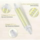 thumbnail image 4 of LED bulb R7s 118mm, Non-dimmable, Cool white 6000K, 9W equivalent to 125W halogen lamps, 1300LM, 2 Pieces [Energy Class E], 4 of 4
